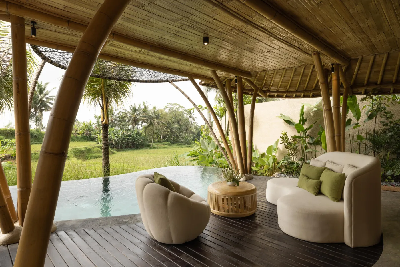 EQUIPOISE - Luxury Eco Bamboo Resort in Ubud Rice field View - photo 3.5