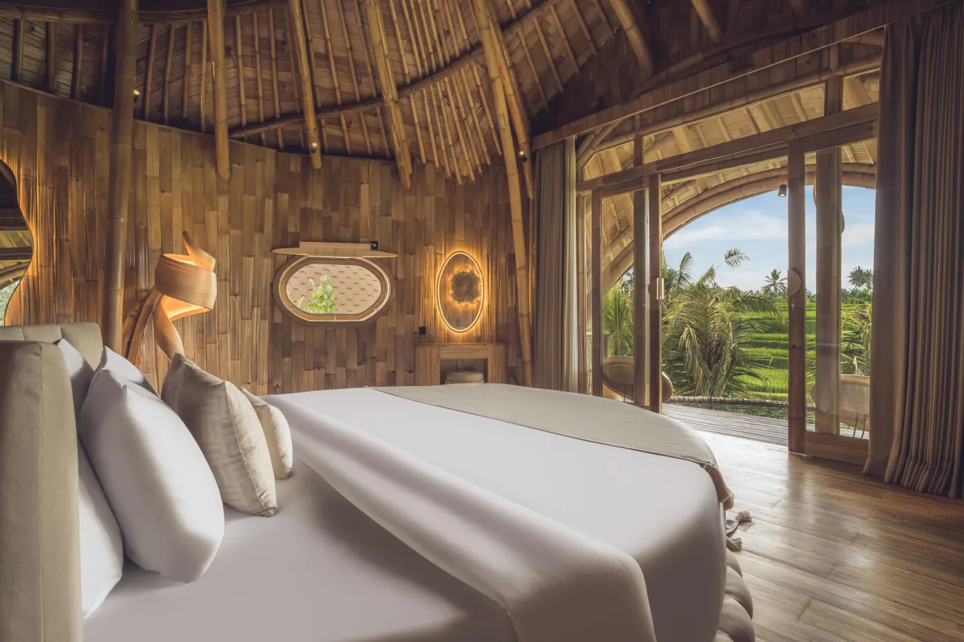 EQUIPOISE - Luxury Eco Bamboo Resort in Ubud Rice field View - photo 3.1