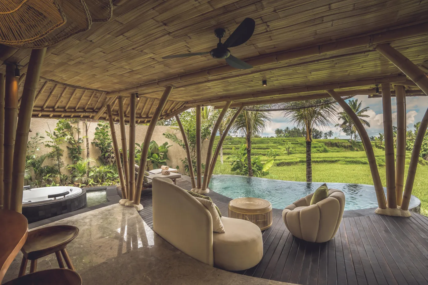 EQUIPOISE - Luxury Eco Bamboo Resort in Ubud Rice field View - photo 1.6